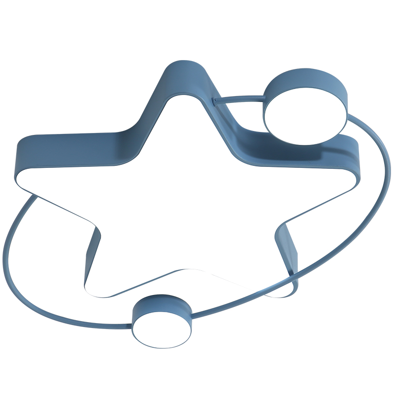 Milkey Star Deckenlampe LED, blau oder pink Milkey Star Deckenlampe LED, blau oder pink